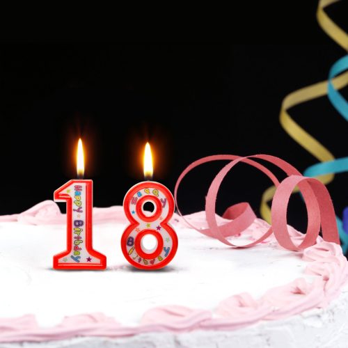 Számgyertya - 9 - 6,5 x 4 cm