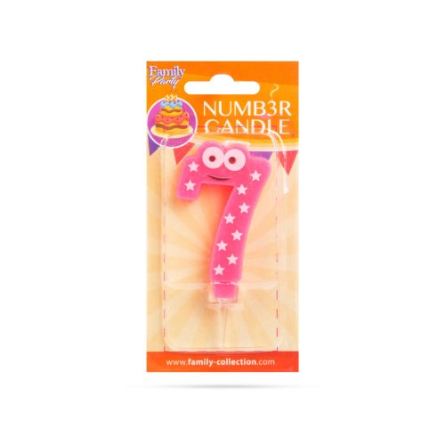 Számgyertya 7 x 4 cm - 7