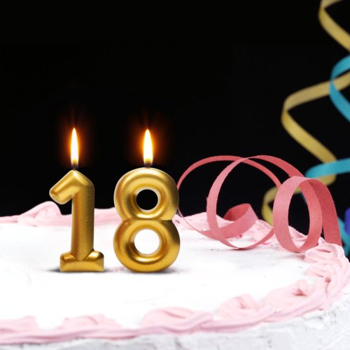 Számgyertya Arany - 6 x 3 cm - 7