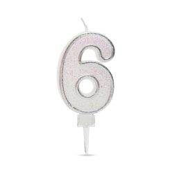 Számgyertya 6,5 x 4 cm - 6