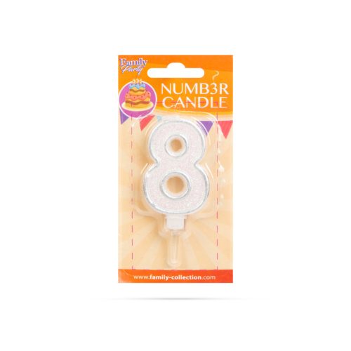 Számgyertya 6,5 x 4 cm - 8