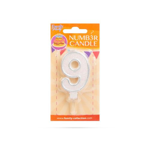 Számgyertya 6,5 x 4 cm - 9