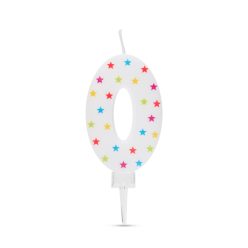 Számgyertya Csillag Mintás 7 x 4 cm - 0