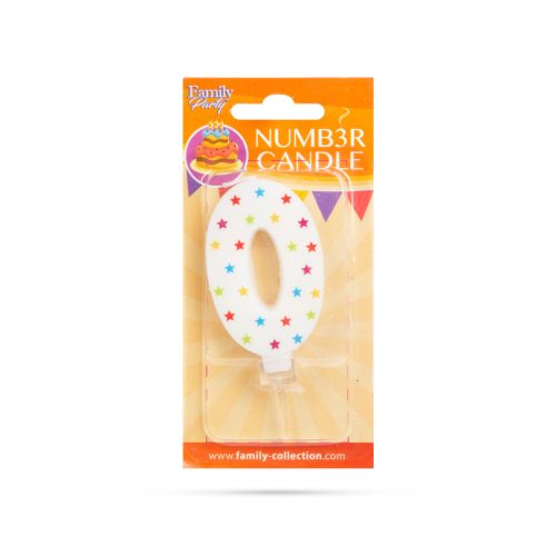 Számgyertya Csillag Mintás 7 x 4 cm - 0