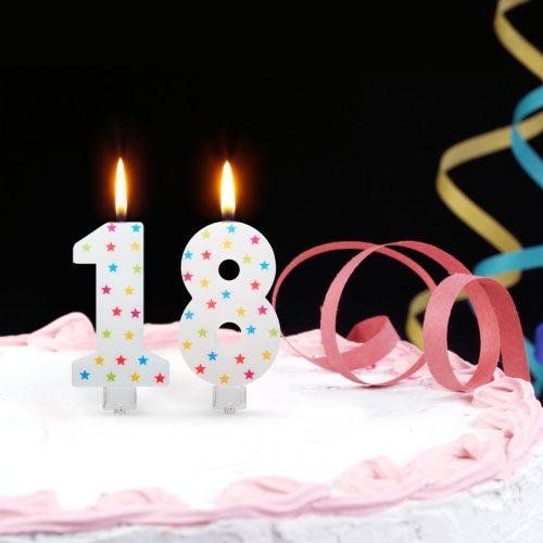 Számgyertya Csillag Mintás 7 x 4 cm - 7