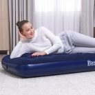 Bestway Felfújható Matrac - Egyszemélyes - Velúr - Kék - 185 x 76 x 22 cm