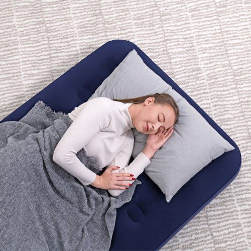 Bestway Felfújható Matrac - Egyszemélyes, velúr - kék - 188 x 99 x 22 cm