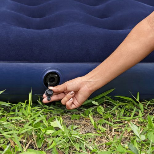 Bestway Felfújható matrac - egyszemélyes, velúr - kék - 191 x 137 x 22 cm