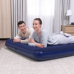   Bestway Felfújható matrac - Kétszemélyes, velúr - kék - 203 x 152 x 22 cm
