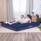 Bestway Felfújható matrac - kétszemélyes, velúr - kék - 203 x 183 x 22 cm