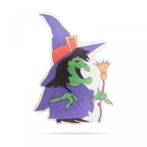 Halloween RGB LED dekor - boszorkány - öntapadós