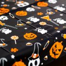 Halloween asztalterítő - alumínium hatású - 137 × 183 cm - apró motívumos