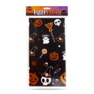 Halloween asztalterítő - alumínium hatású - 137 × 183 cm - apró motívumos