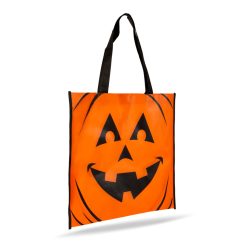   Halloween-i ajándéktáska - tök - 35 x 37 cm - narancssárga