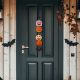 Halloween akasztható tök dekoráció - fa - 62 × 13 cm