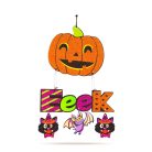 Halloween akasztható tök dekoráció - 45 × 23 cm