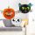 Halloween lampion szett - tök, macska, koponya - papír - 20 cm - 3 db