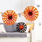 Halloween pókháló dekoráció szett - papír - 30/40 cm - 3 db