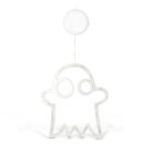 Halloween világító szellem dekoráció - tapadókorongos - 12 LED - 20 × 18,5 cm - 3 × AAA