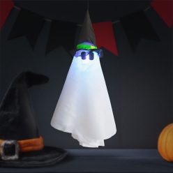   Halloween világító szellem dekoráció - felakasztható - RGB LED - 70 × 50 cm