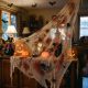 Halloween textil dekoráció - piros/fehér - 91 × 76 cm