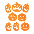 Halloween 3D gél ablakdekoráció - tök - 30 × 30 cm - 9 db