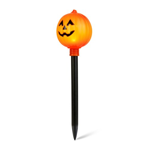 Halloween leszúrható lámpa - tök - elemes - 34 × 9,5 cm
