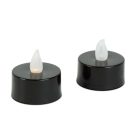 Halloween LED-es teamécses - fekete - 2 db