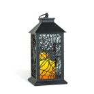 Halloween pislákoló lámpás - pók - elemes - fekete - 30 × 14 cm