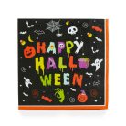 Halloween papírszalvéta - "Happy Halloween" - 2 rétegű - 33 × 33 cm - 16 db