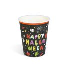 Halloween papírpohár - "Happy Halloween" - 2,5 dl - 8 db