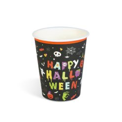   Halloween papírpohár - "Happy Halloween" - 2,5 dl - 8 db