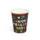 Halloween papírpohár - "Happy Halloween" - 2,5 dl - 8 db
