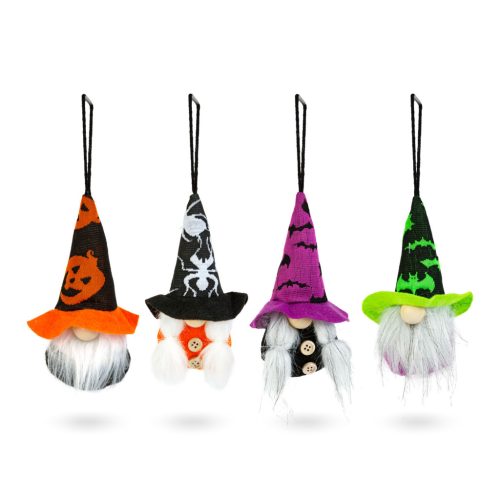 Halloween akasztható dekoráció - manók - 15 × 6 cm - 4 féle