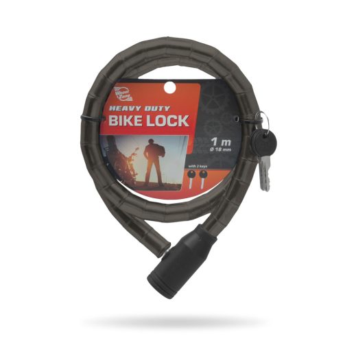Görgős kerékpár lakat - Fekete 18mm x 100cm