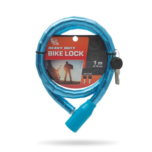 Görgős kerékpár lakat - Kék 18mm x 100cm