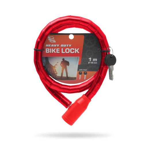 Görgős kerékpár lakat - Piros 18mm x 100cm