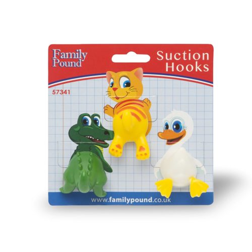 Állatfigurás Fali akasztó - Tapadókorongos