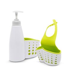 Pumpás Szappanadagoló Eszköztartóval