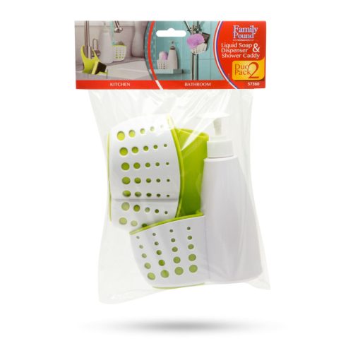 Pumpás Szappanadagoló Eszköztartóval