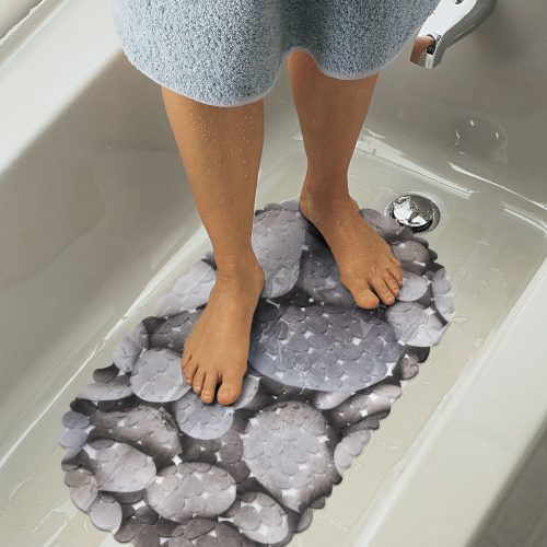 Fürdőkád csúszásgátló - 66 x 35 cm - Szürke kőmintás