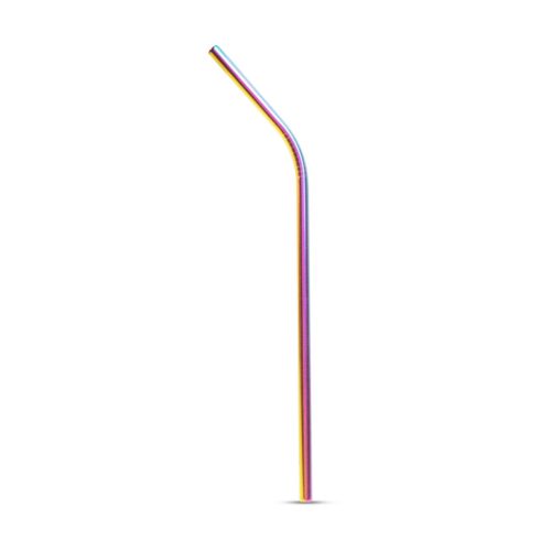 Fém Szívószál - Rozsdamentes acél - 4 db + Tisztító kefe