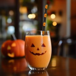 Papír szívószál - halloween - 197 x 6 mm - 25 db