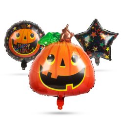 Halloween lufi szett - tök - 5 db