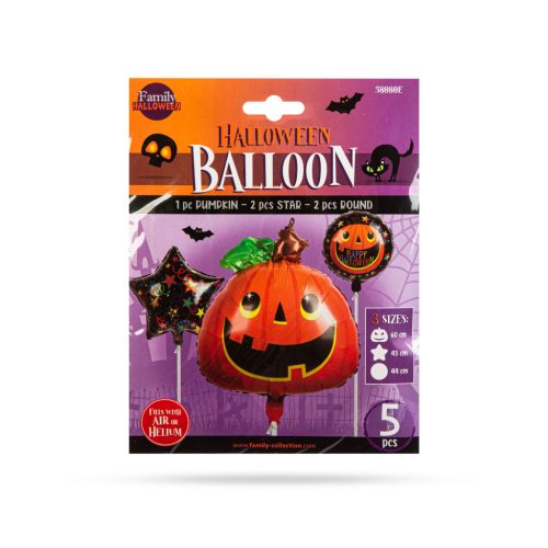 Halloween lufi szett - tök - 5 db