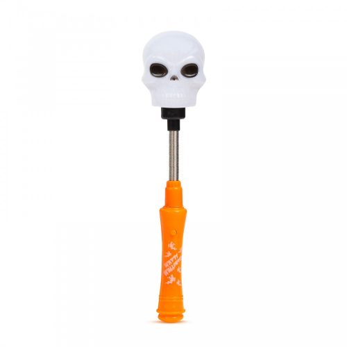 Halloween LED lámpa - rugós koponya