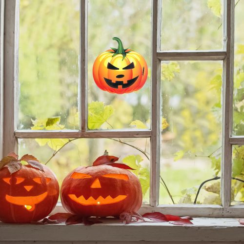 Halloween matrica szett - tök - 15 részes
