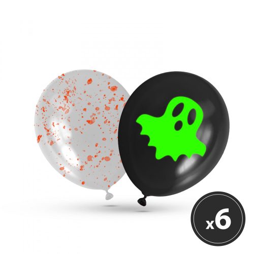 Halloween Foszforeszkáló Lufi - 6 db
