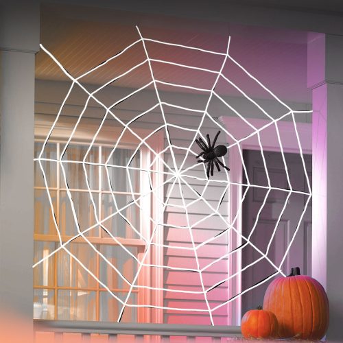 Pókháló pókkal 130 x 130 cm - Halloween
