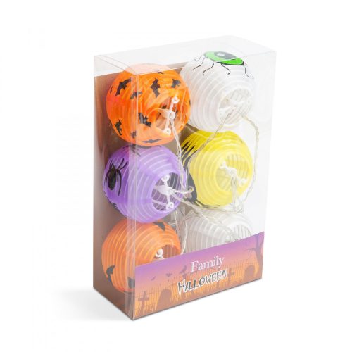 Halloween lampion fényfüzér - 150 cm - Elemes